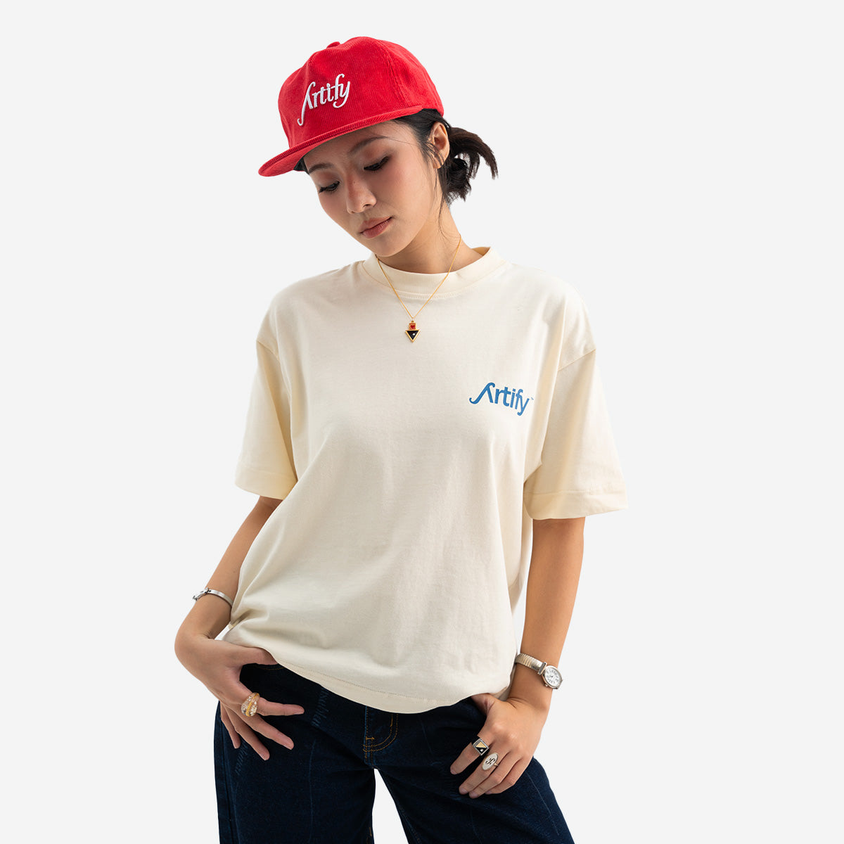CLASSIC 'CASABLANCA' TEE OFFWHITE