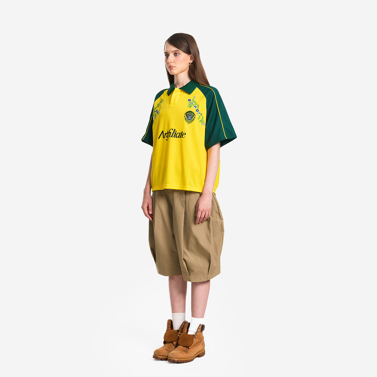 CLASSIC KHAKI DOUBLE PLEATED SHORTS