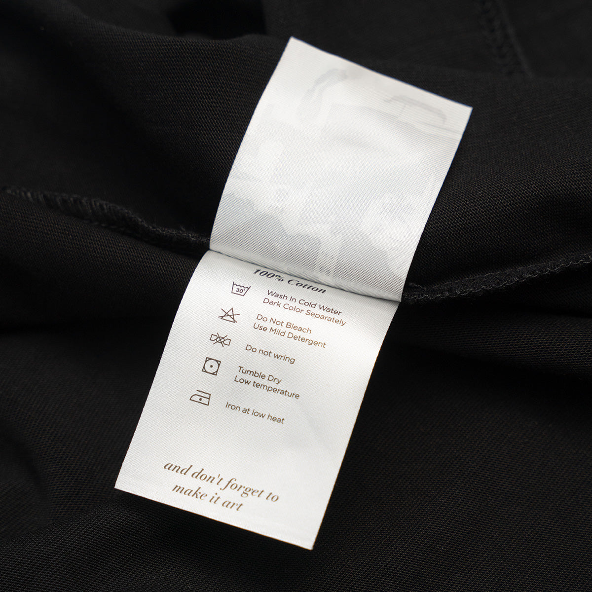 REGEN 'ART ON HANDS' TEE BLACK