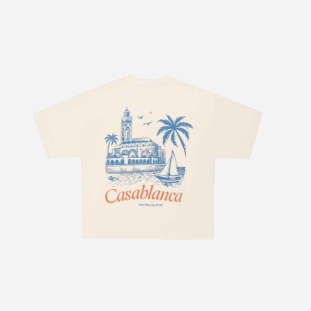 CLASSIC 'CASABLANCA' TEE OFFWHITE