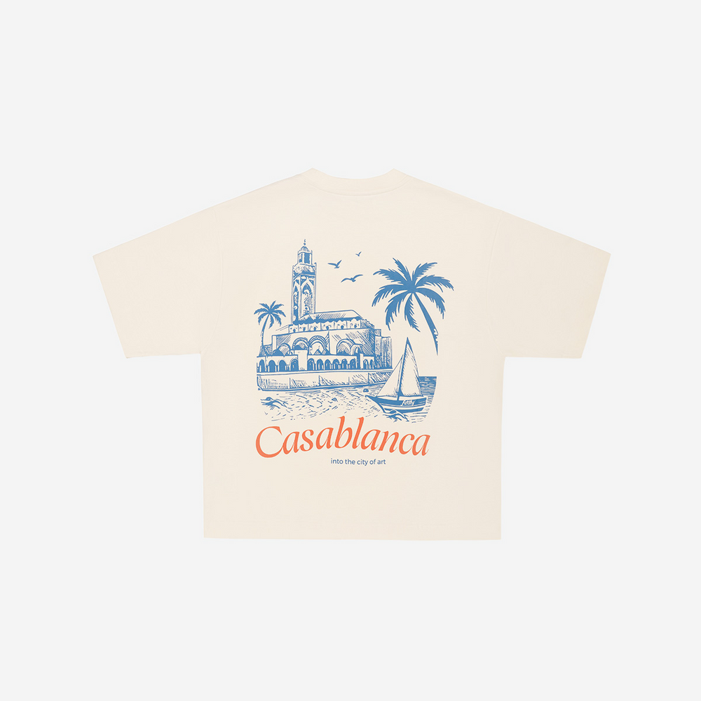 CLASSIC 'CASABLANCA' TEE OFFWHITE