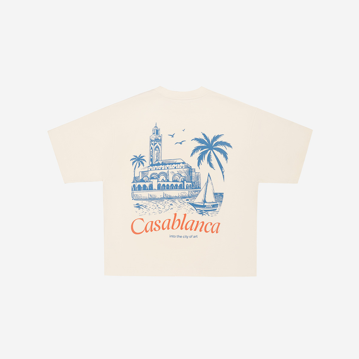 CLASSIC 'CASABLANCA' TEE OFFWHITE