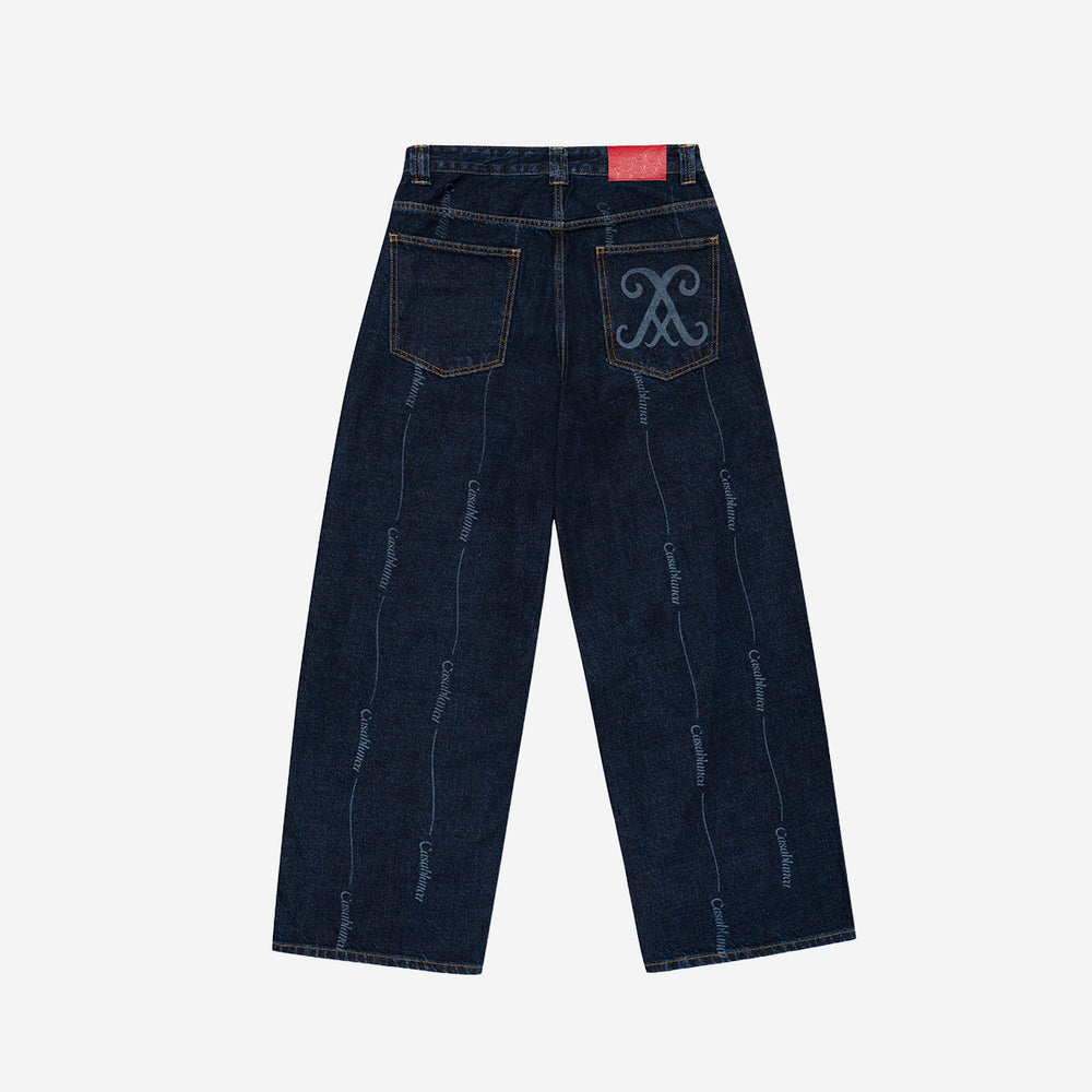 REGEN FADED LOGO JEANS