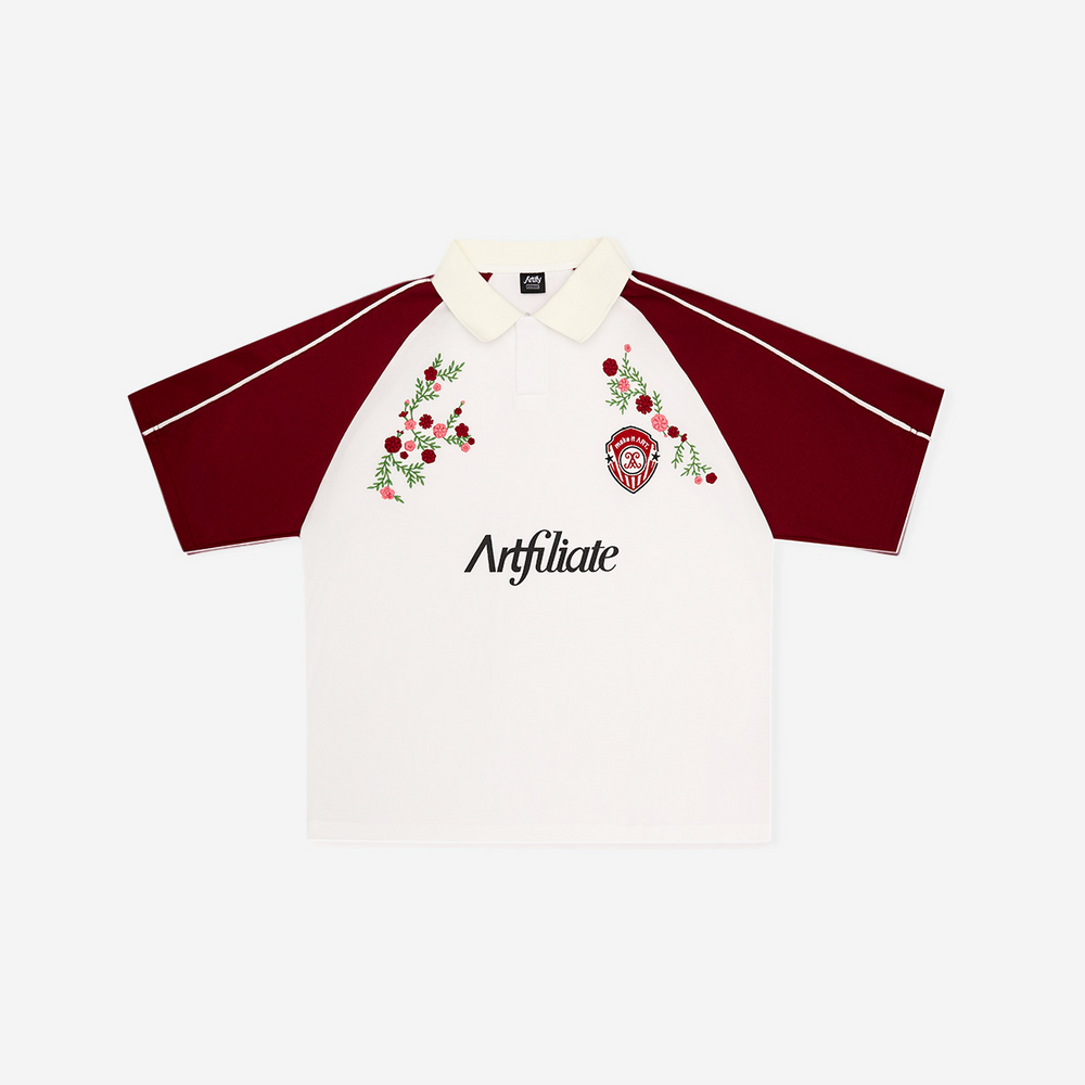 CLASSIC EMBROIDERED JERSEY "BURGUNDY"