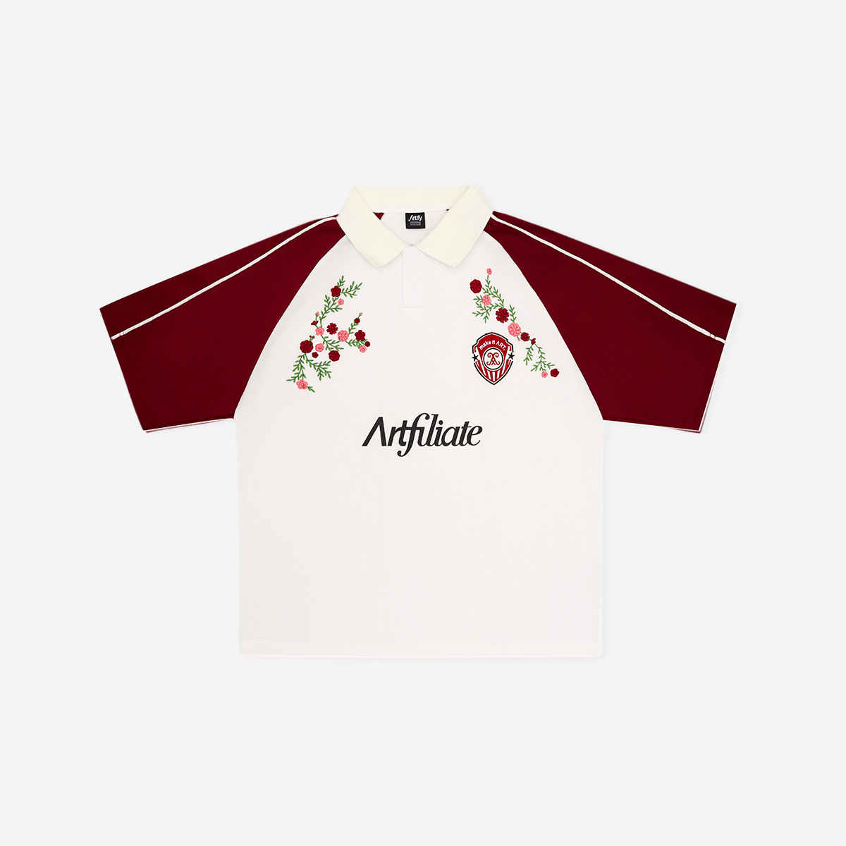 CLASSIC EMBROIDERED JERSEY "BURGUNDY"