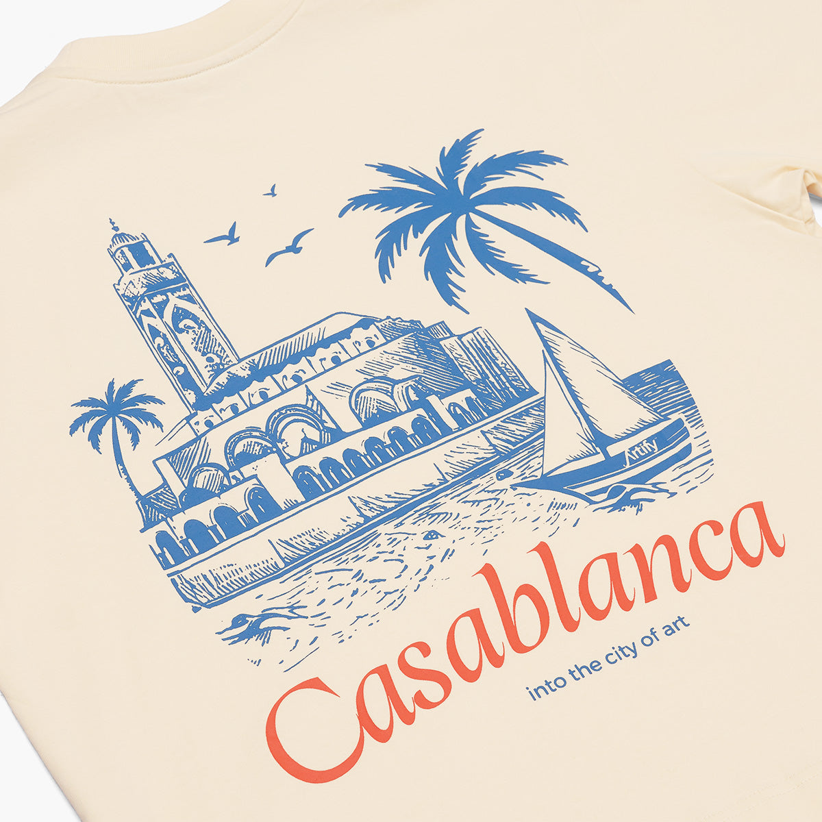 CLASSIC 'CASABLANCA' TEE OFFWHITE